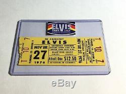 Elvis Concert Ticket Stub November 27, 1976 Eugene Oregon