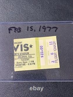 Elvis Concert Ticket Stub Orlando Florida Feb. 15, 1977 / Direct From Memphis