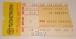 Elvis Concert Ticket Stub Richfield Coliseum 7/10/75