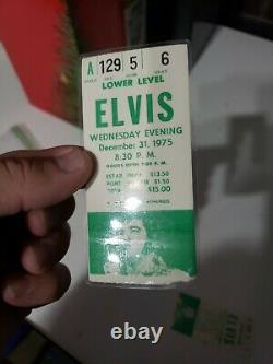 Elvis Concert Ticket Stubs New Years Eve December 31, 1975 Pontiac Michigan