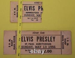 Elvis Concert Ticket stubs for Minneapolis & St Paul for May 13, 1956 & Programs