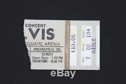 Elvis June 26 1977 Last Concert Ticket Stub Indianapolis Market Square ORIGINAL