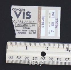 Elvis June 26 1977 Last Concert Ticket Stub Indianapolis Market Square ORIGINAL