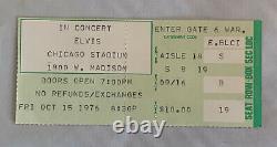 Elvis Presley 10/15/1976 Oct 15 1976 Chicago Stadium Used Concert Ticket Stub