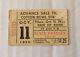 Elvis Presley 1956 Concert Ticket Stub From Cotton Bowl Concert 10/11/56