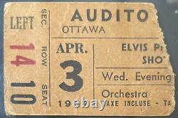 Elvis Presley 1957 Ottawa Concert Ticket Stub POP 1 PSA 1.5 Extremely Rare Music