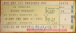 Elvis Presley-1971 RARE Concert Ticket Stub (Cincinnati Gardens)