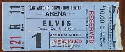 Elvis Presley-1974 Concert Ticket Stub (San Antonio-Convention Center Arena)