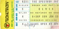 Elvis Presley 1974 Concert Ticket Stub-the Spectrum Philadelphia