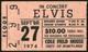 Elvis Presley-1974 Rare Concert Ticket Stub (college Park, Md-cole Field House)