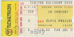 Elvis Presley 1975 Concert Ticket Stub