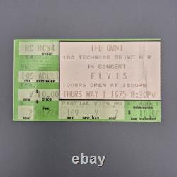 Elvis Presley 1975 Concert Ticket Stub (Atlanta, GA-The Omni) with Photo Folio