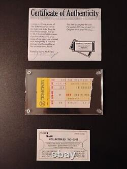 Elvis Presley 1975 Concert Ticket Stub With Authentication