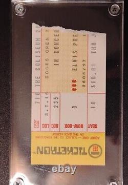 Elvis Presley 1975 Concert Ticket Stub With Authentication