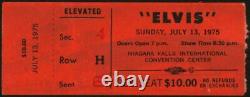 Elvis Presley-1975 RARE Concert Ticket Stub (Niagara Falls-Convention Center)