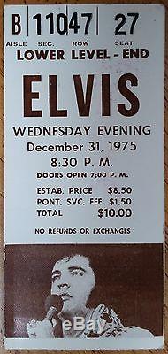 Elvis Presley-1975 RARE Original Concert Ticket Stub (Pontiac Silverdome)