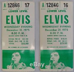 Elvis Presley-1975 RARE Original Concert Ticket Stub's (2) (Pontiac Silverdome)
