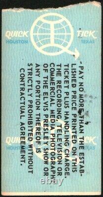 Elvis Presley-1976 Concert Ticket Stub-Fayetteville, NC-Cumberland County Arena