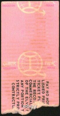 Elvis Presley-1976 Concert Ticket Stub-Fayetteville, NC-Cumberland County Arena