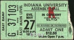 Elvis Presley-1976 RARE Concert Ticket Stub (Bloomington, Indiana-Assembly Hall)