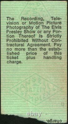 Elvis Presley-1976 RARE Concert Ticket Stub (Bloomington, Indiana-Assembly Hall)