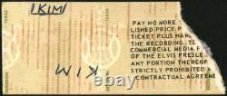 Elvis Presley-1976 RARE Concert Ticket Stub (Charleston, WV-Civic Center)