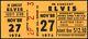 Elvis Presley-1976 Rare Concert Ticket Stub (eugene, Oregon-mcarthur Court)