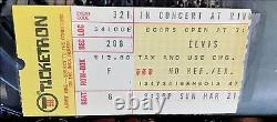 Elvis Presley 1976 Ticketron Ticket Stub Cincinnati Ohio & Souvenir Concert Book
