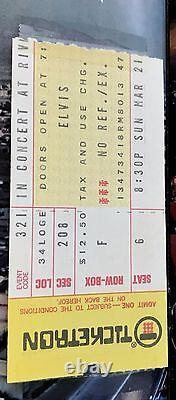 Elvis Presley 1976 Ticketron Ticket Stub Cincinnati Ohio & Souvenir Concert Book