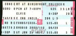 Elvis Presley-1977 Concert Ticket Stub (Cincinnati-2nd to Last Ever Concert)