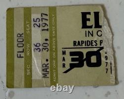 Elvis Presley-1977 RARE Concert Ticket Stub From Concert In Alexandria, LA