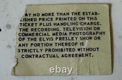 Elvis Presley-1977 RARE Concert Ticket Stub From Concert In Alexandria, LA
