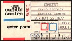 Elvis Presley-1977 RARE Concert Ticket Stub (Landover, Maryland-Capital Centre)