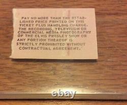 Elvis Presley 1977 last concert ticket stub
