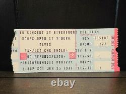 Elvis Presley 2nd to Last Concert Ticket Stub Riverfront Coliseum Cincinnati OH