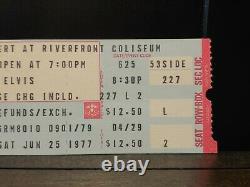 Elvis Presley 2nd to Last Concert Ticket Stub Riverfront Coliseum Cincinnati OH