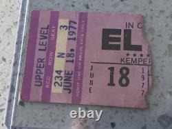 Elvis Presley 6/18/1977 Concert Tour Ticket Stub Kansas City- 100% Original