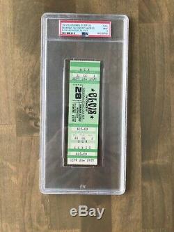 Elvis Presley 9/28/77 Savannah, GA Concert Ticket Stub Posthumous PSA Mint 9