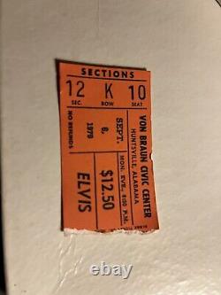Elvis Presley 9-6-76 Last Authentic Huntsville AL Concert Original Ticket Stub