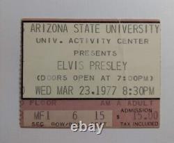 Elvis Presley Asu Tempe, Az Concert Folio And Ticket Stub March 23, 1977