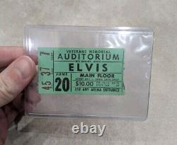 Elvis Presley CONCERT TICKET STUB Des Moines, IA 6/20/74 MAIN FLOOR! NICE