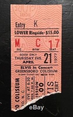 Elvis Presley Concert 2 Consecutive Ticket Stub + News Paper Clippings Vintage