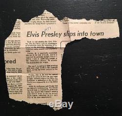 Elvis Presley Concert 2 Consecutive Ticket Stub + News Paper Clippings Vintage
