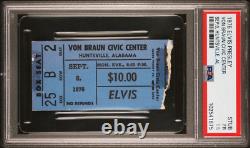 Elvis Presley Concert PSA Ticket Stub Von Braun Civic Center Huntsville 9/6/1976