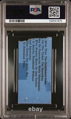 Elvis Presley Concert PSA Ticket Stub Von Braun Civic Center Huntsville 9/6/1976