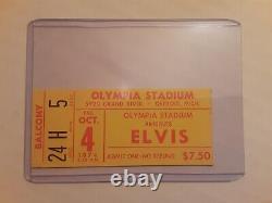 Elvis Presley Concert Ticket Stub Detroit Olympia Stadium Vintage 1974