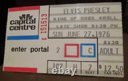 Elvis Presley Concert Ticket Stub / June 1976 Capital Centre Landover Maryland
