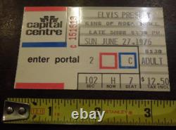 Elvis Presley Concert Ticket Stub / June 1976 Capital Centre Landover Maryland