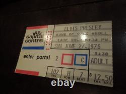 Elvis Presley Concert Ticket Stub / June 1976 Capital Centre Landover Maryland