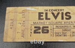 Elvis Presley Concert Ticket Stub, Last Live Performance 6 /26 / 1977